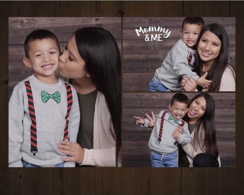 Nikkirhae Hernandez and her son.